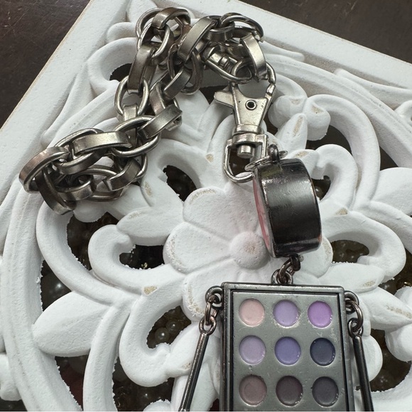 MAC Cosmetics Lipstick Shadow Blush Dangly Metal Key Chain MAC Lover - Picture 4 of 8